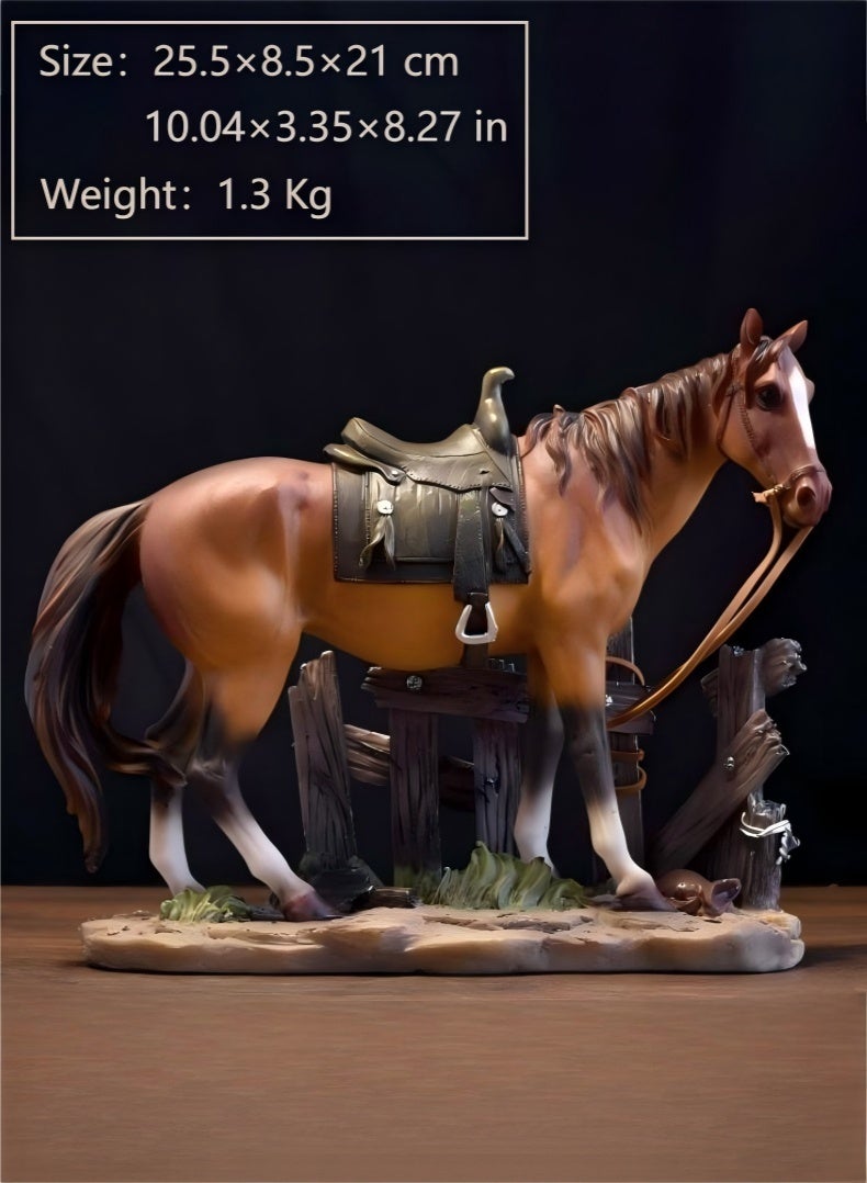 JUNYOUK Horse Statues, Light Luxury Home Decor, Small Horse Ornaments Are Very Suitable For Decorating Handicrafts In Living Rooms, Entrances, Tv Cabinets, And Other Occasions - Image 3